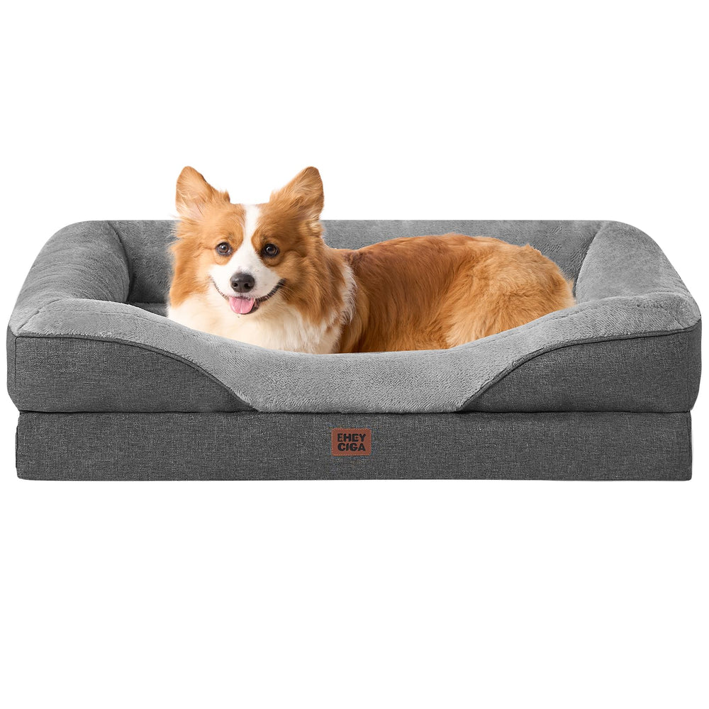EHEYCIGA colchon-perro-ortopedico-media soporte ortopedico para perros medianos al dormir.