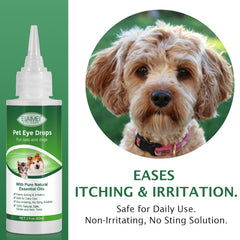 Alivio suave de irritación ocular en perros y gatos con Elaimei.