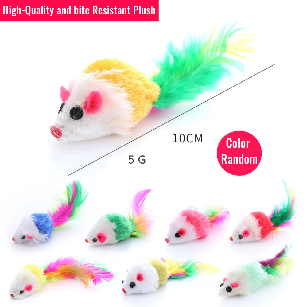 Electspark ratón de pelo tamaño realista, ideal para gatos curiosos.