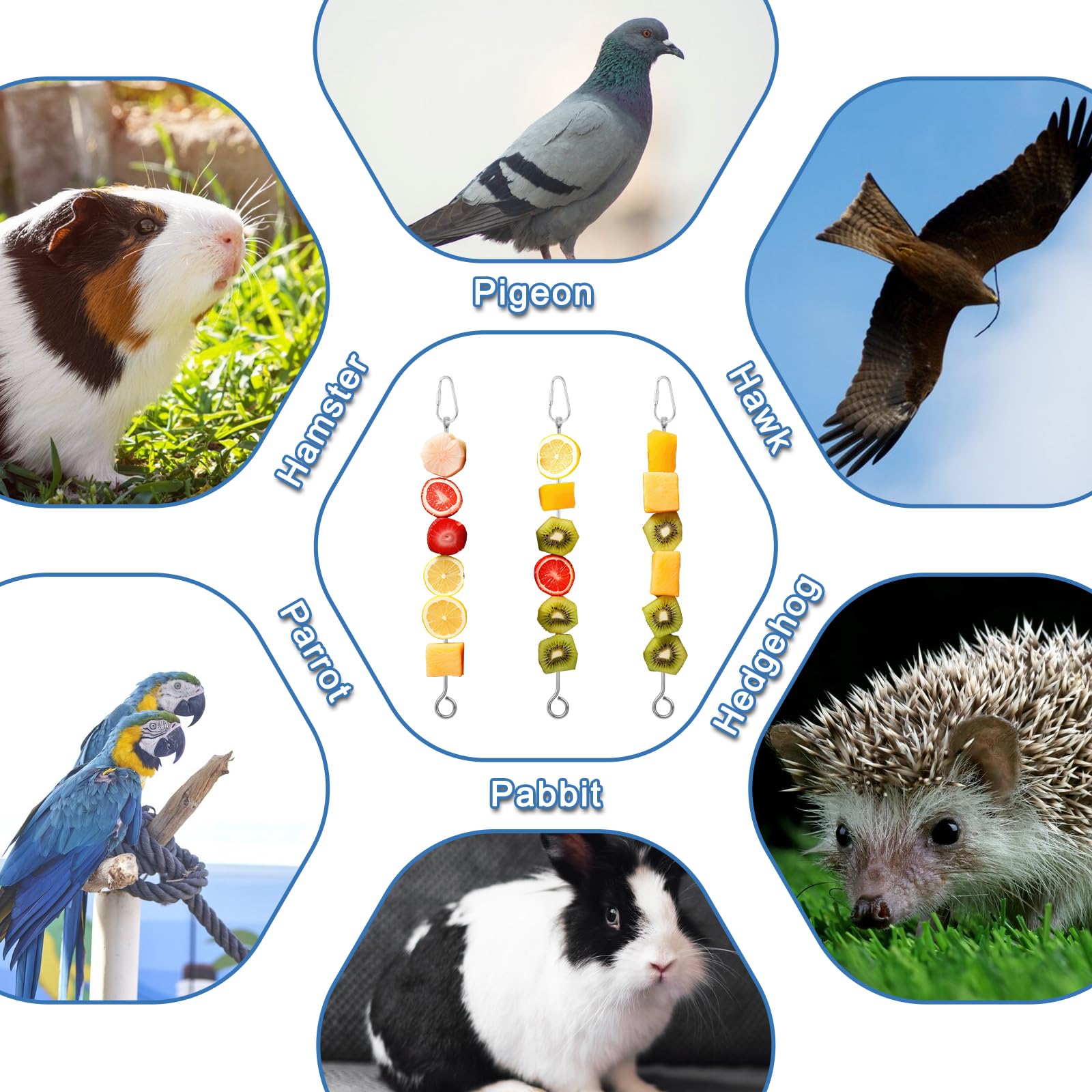 ElevateTech juguete forrajeo para pajaro, estimula actividad fisica.