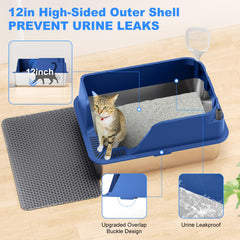 Ellenpent, bandeja extragrande con mucho espacio para gatos grandes