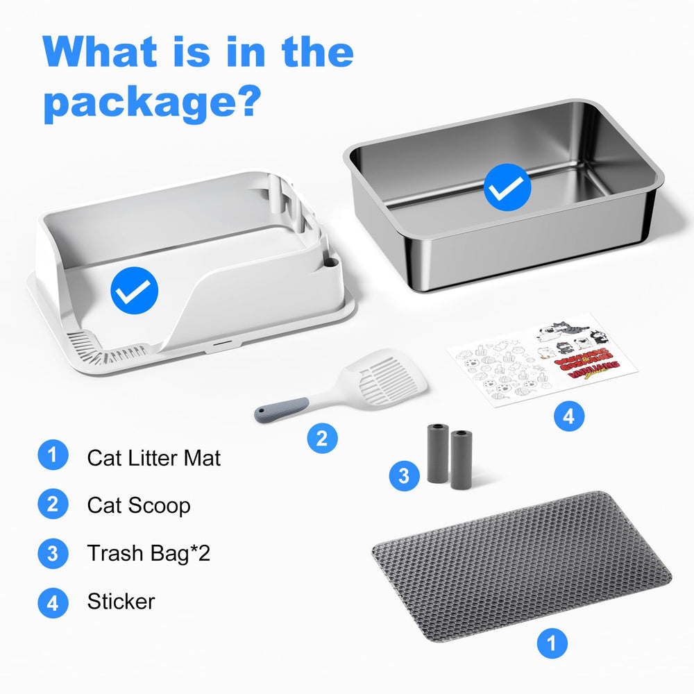 Ellenpent caja duradera para múltiples gatos, ideal para hogares activos.