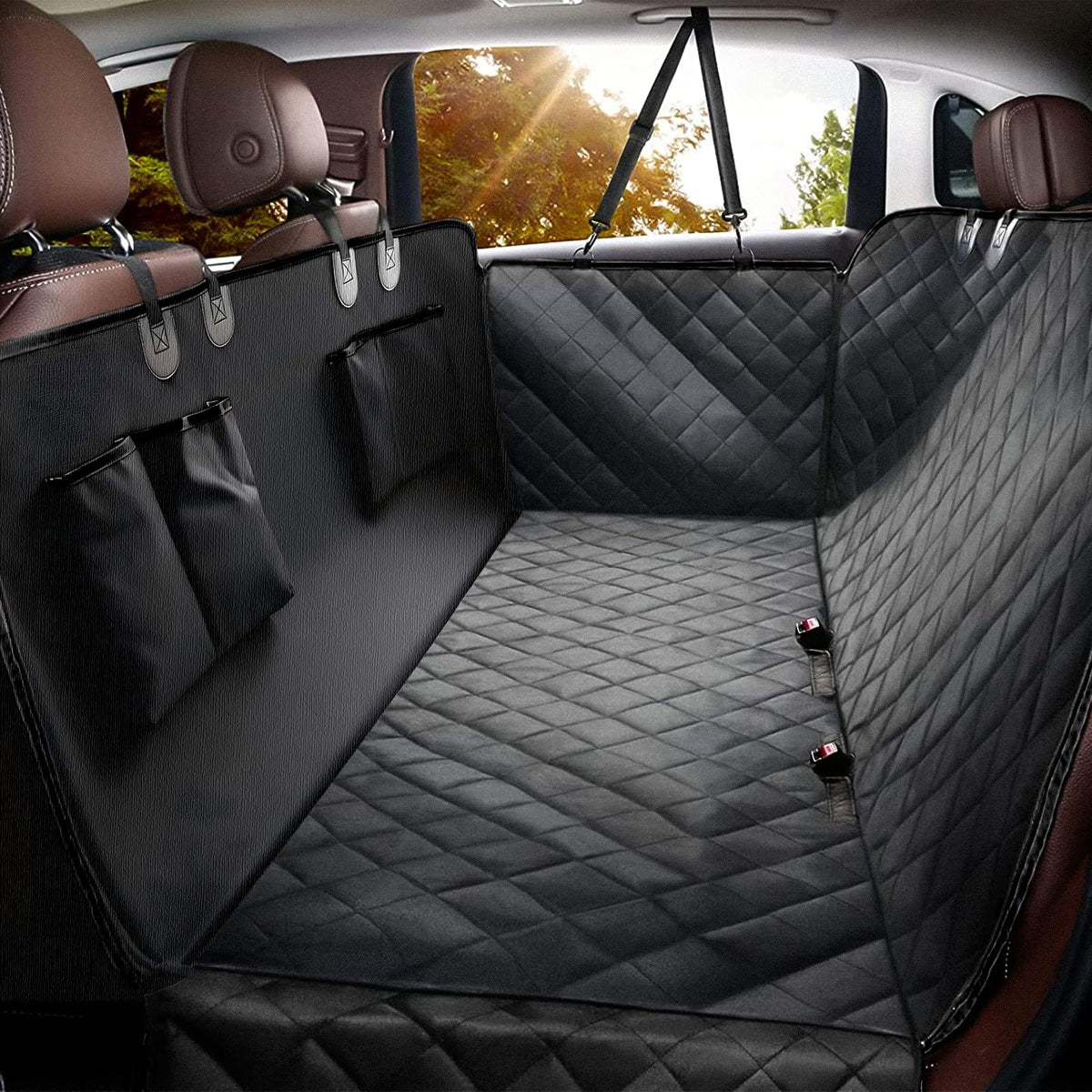 Elouta cubre asiento trasero para perro impermeable y resistente a salpicaduras