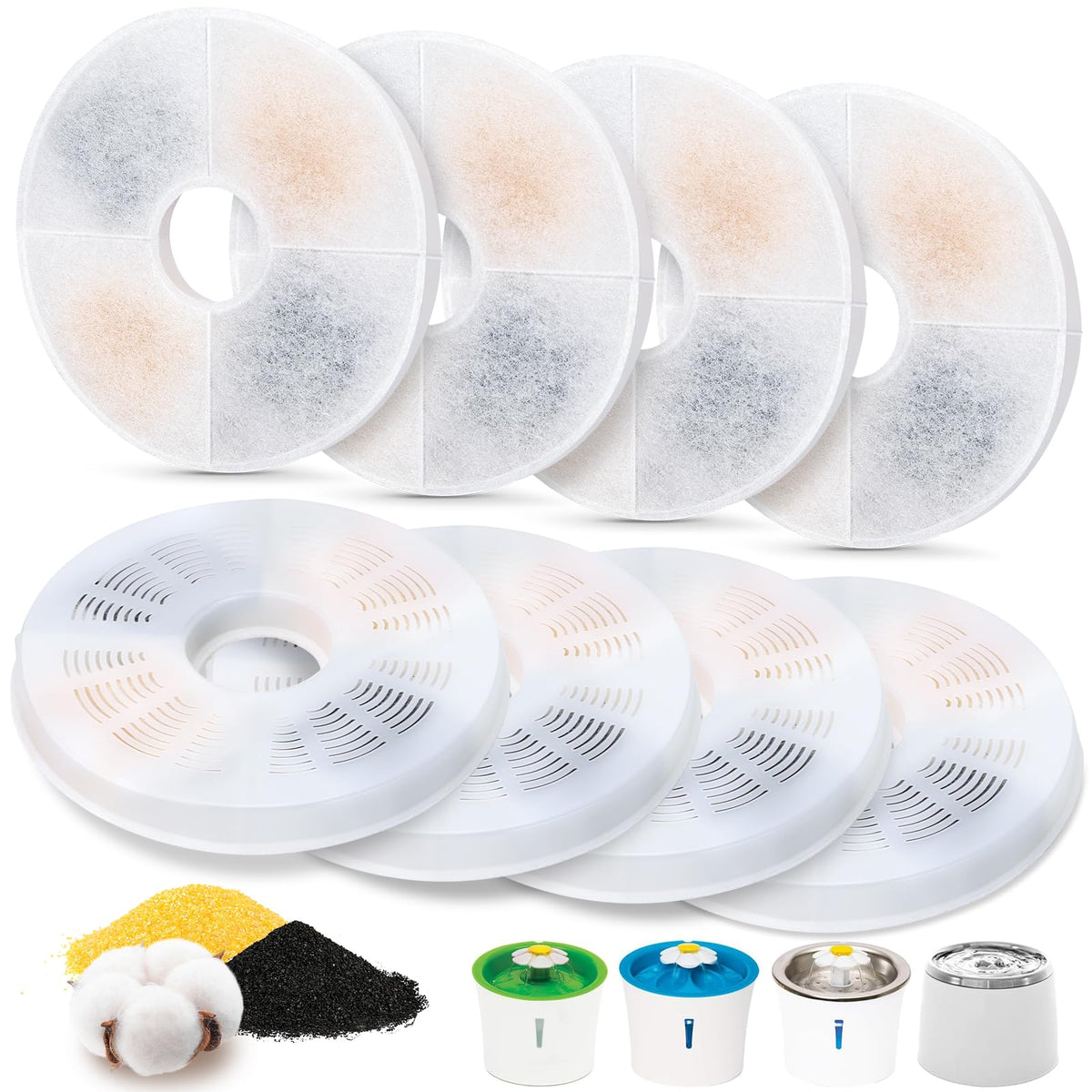 Filtro ELXXROONM para fuente Catit Design Senses, agua limpia para tu gato.