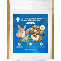 EMERAID Sustain Herbivore envase frontal, ideal para apoyo nutricional de roedores y reptiles herbívoros