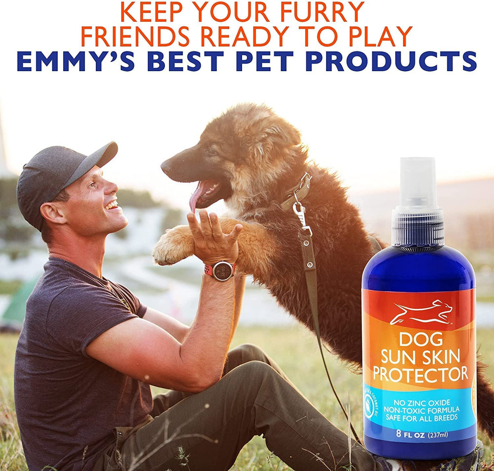 Protector solar para patas de Emmy's Best, cobertura completa sin grasa.