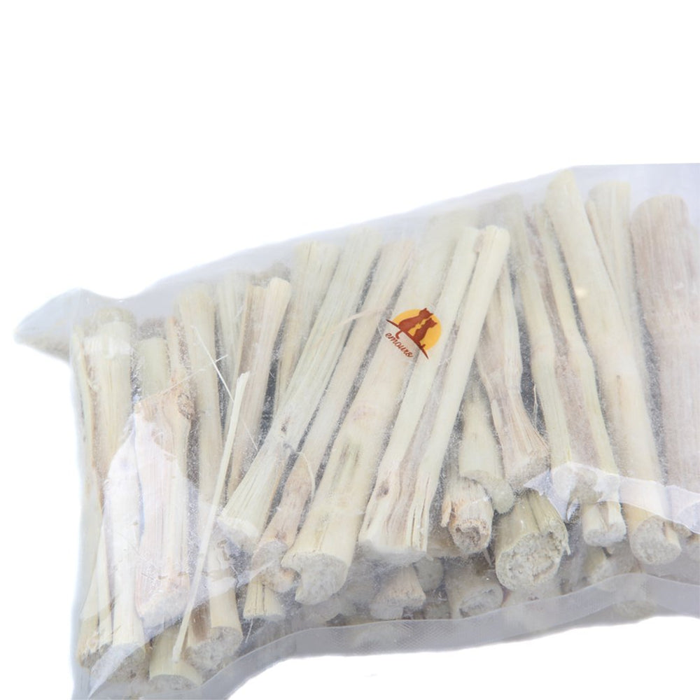 Emours palitos dulces de bambú para conejos, ideal para desgaste dental