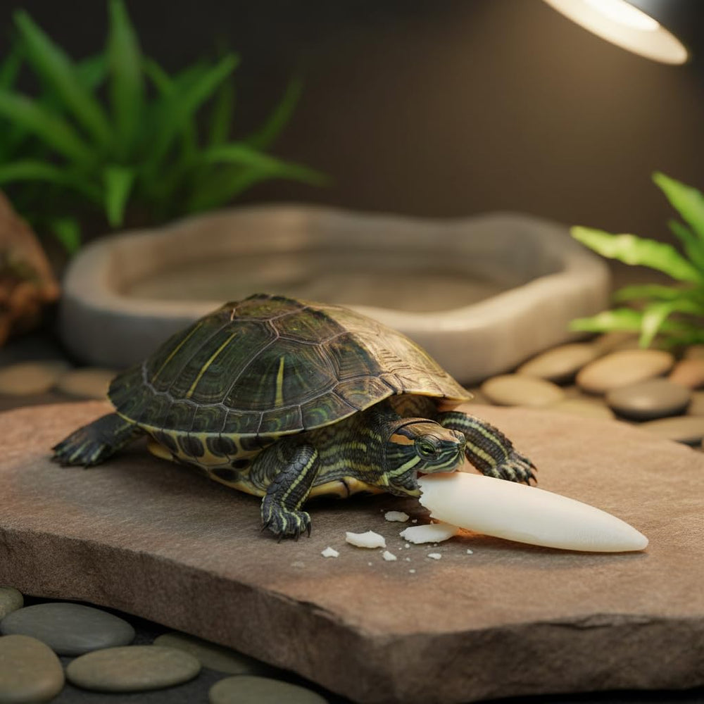Emours hueso de sepia natural para tortugas, complemento de dieta