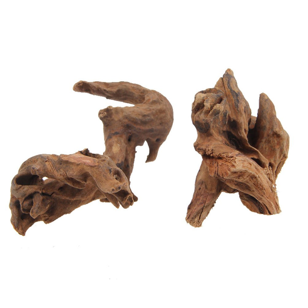 Emours driftwood para acuario, guía de hervido para hundir sin flotación.