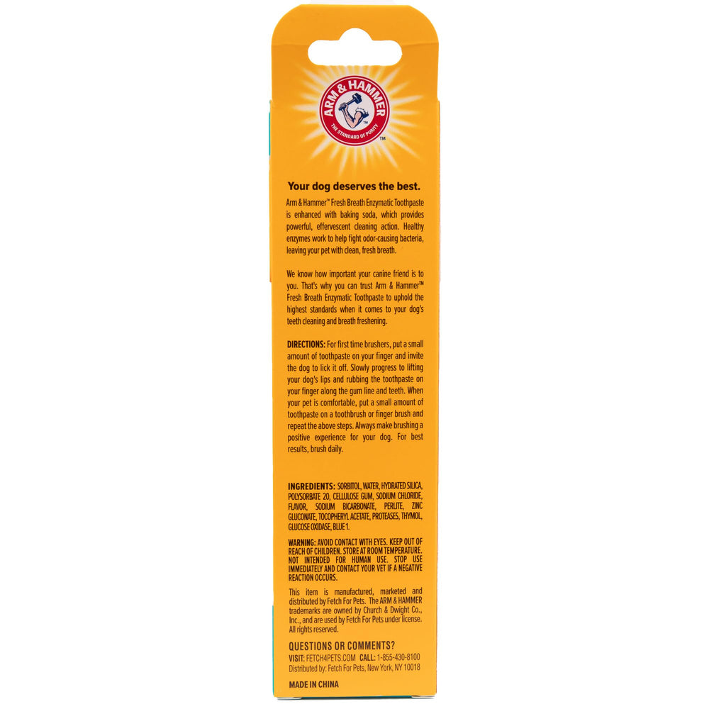 Empaque de dos unidades de pasta dental para mascotas Arm & Hammer.