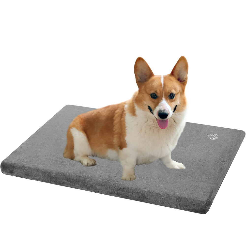 EMPSIGN cama para perro jaula, vista de la funda de dos caras para comodidad durante todo el año.