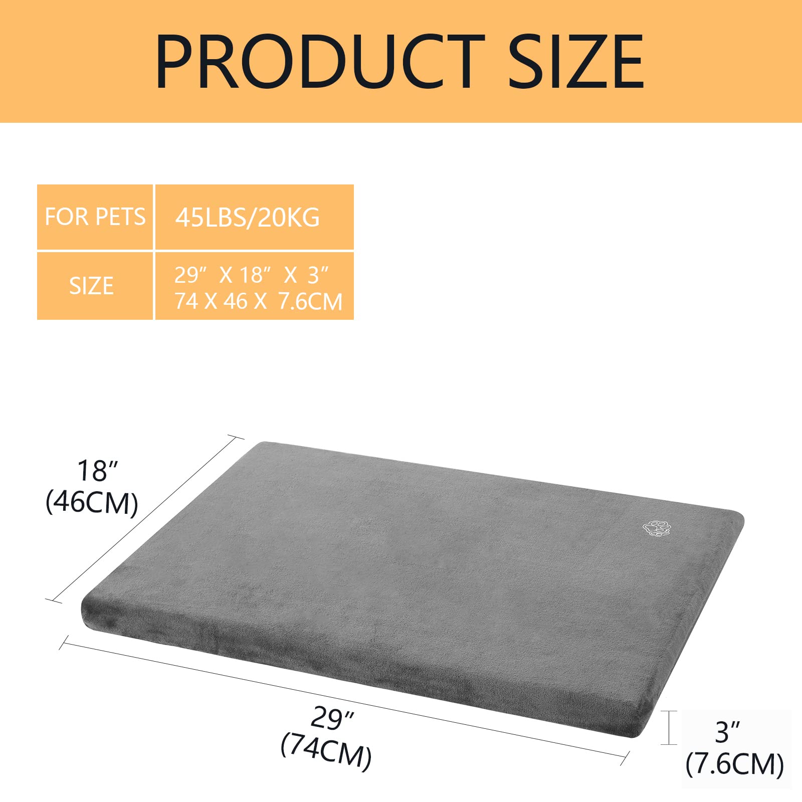 EMPSIGN cama para jaula, primer plano de forro impermeable que protege la espuma.