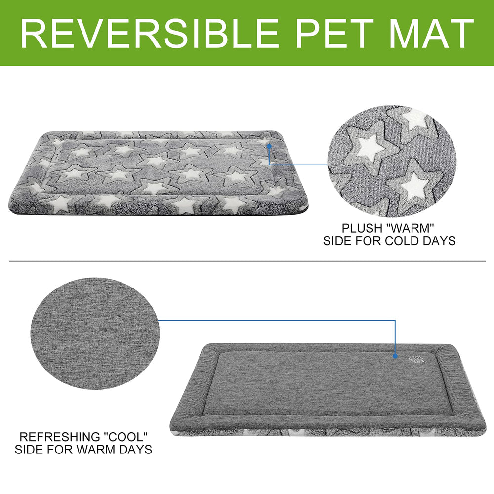 Cama EMPSIGN para perro, lavable a máquina, gris elegante.