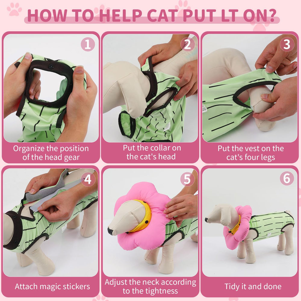 Confort diario EMUST para gatos, ideal tras cirugía o tratamiento de piel.