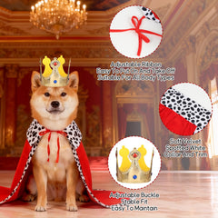 EMUTOL conjunto-rey-perro: disfraz completo para fiestas y cosplay