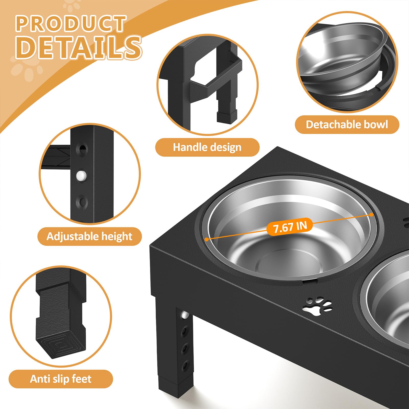 Enayplon: base estable con patas antideslizantes para evitar movimientos.
