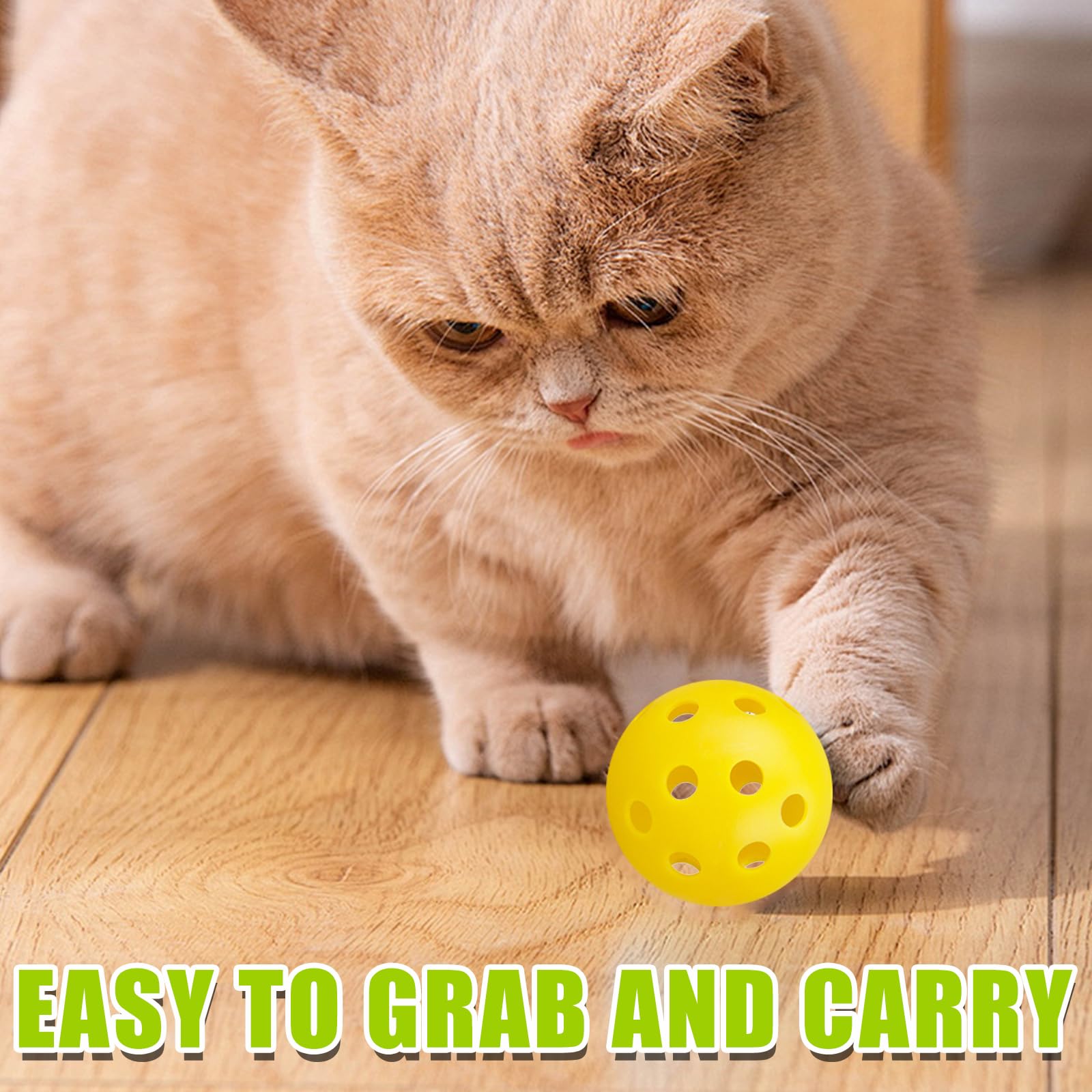 ENERKEEN bolas para juego interior, aptas para gatitos y perros pequeños.