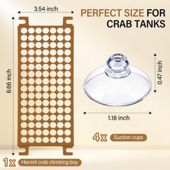 Ventosas transparentes de Enhon para fijar decoración del tanque.