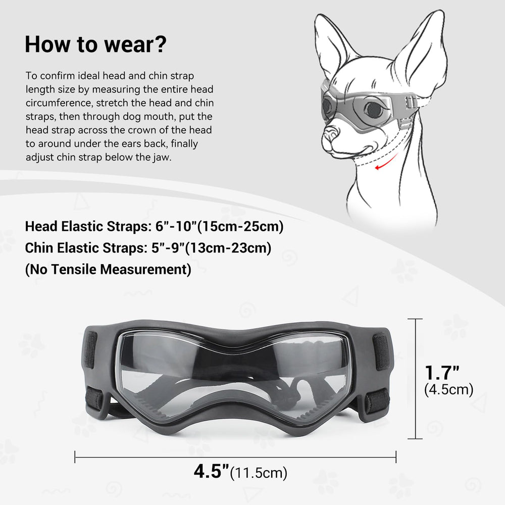 Gafas Enjoying para perro pequeño con diseño de ventilación para mantener la vista fresca.