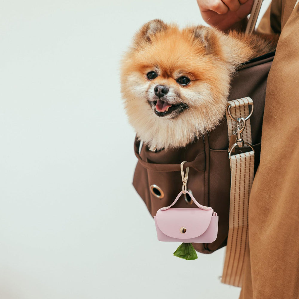 ENWIQUE accesorio para paseos rosa, perfecto para salidas con mascotas.