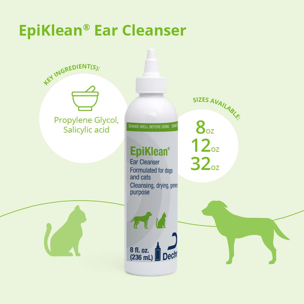EpiKlean facilita la eliminación de residuos en orejas de mascotas