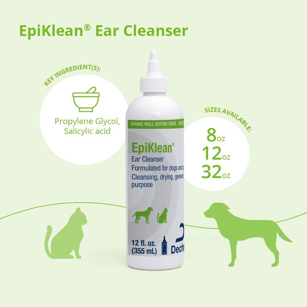 Envase de 12 oz de EpiKlean para limpieza regular de orejas.