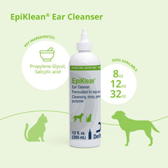 Envase de 12 oz de EpiKlean para limpieza regular de orejas.