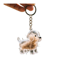 EPMANN llavero recolector pelo perro transparente para recuerdos