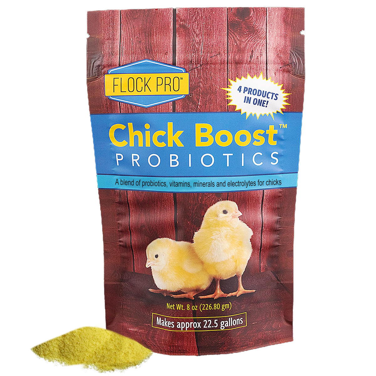 Equerry's Flock PRO Chick Boost Probiotic – botella, apoyo digestivo para pollitos