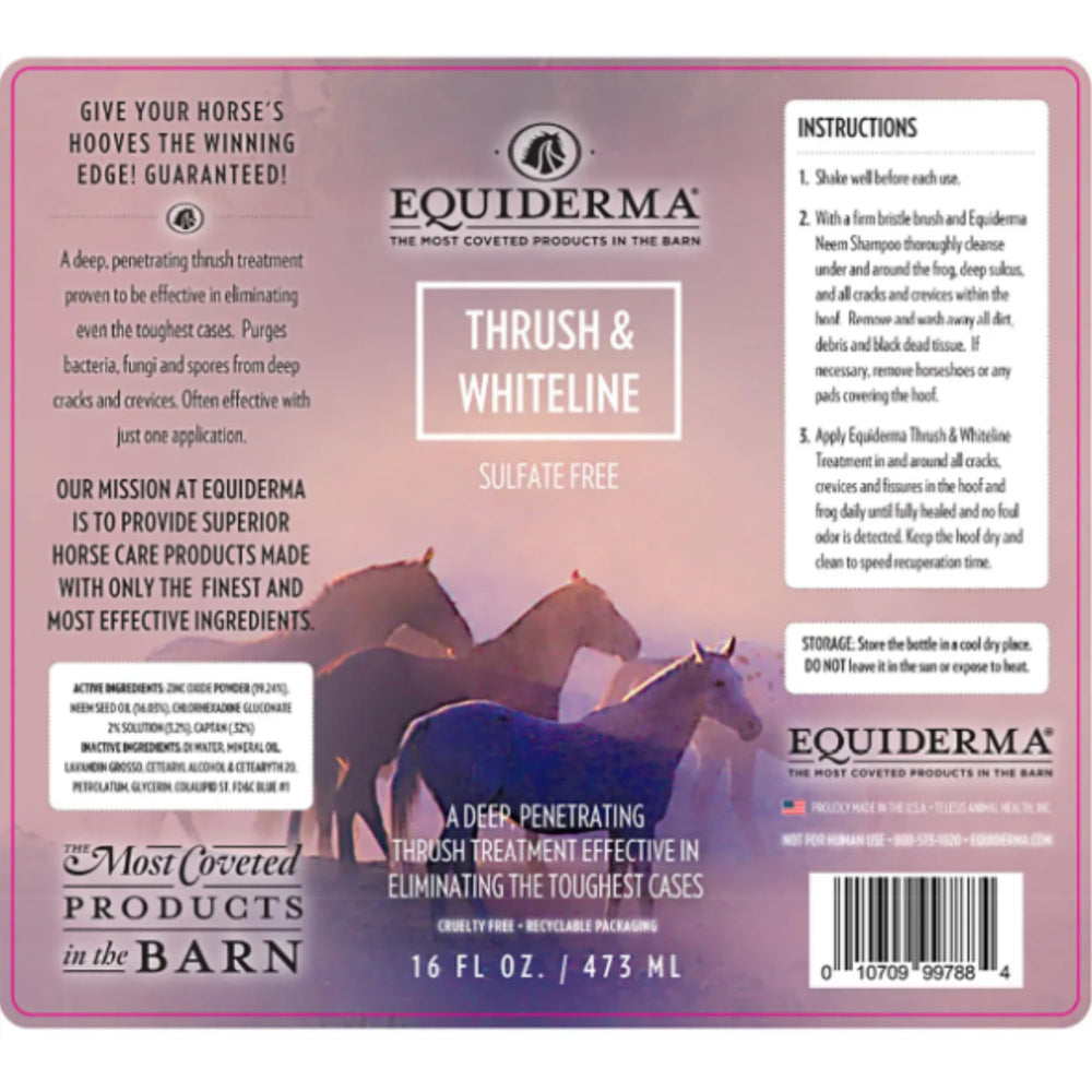 EQUIDERMA: tratamiento suave y limpio para cascos sensibles.