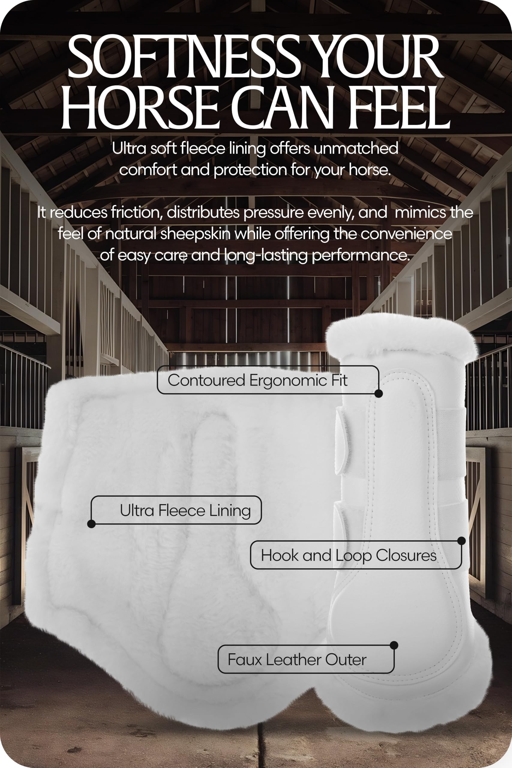 Equinavia Vali Ultra Fleece: amortiguación acolchada para impactos suaves.