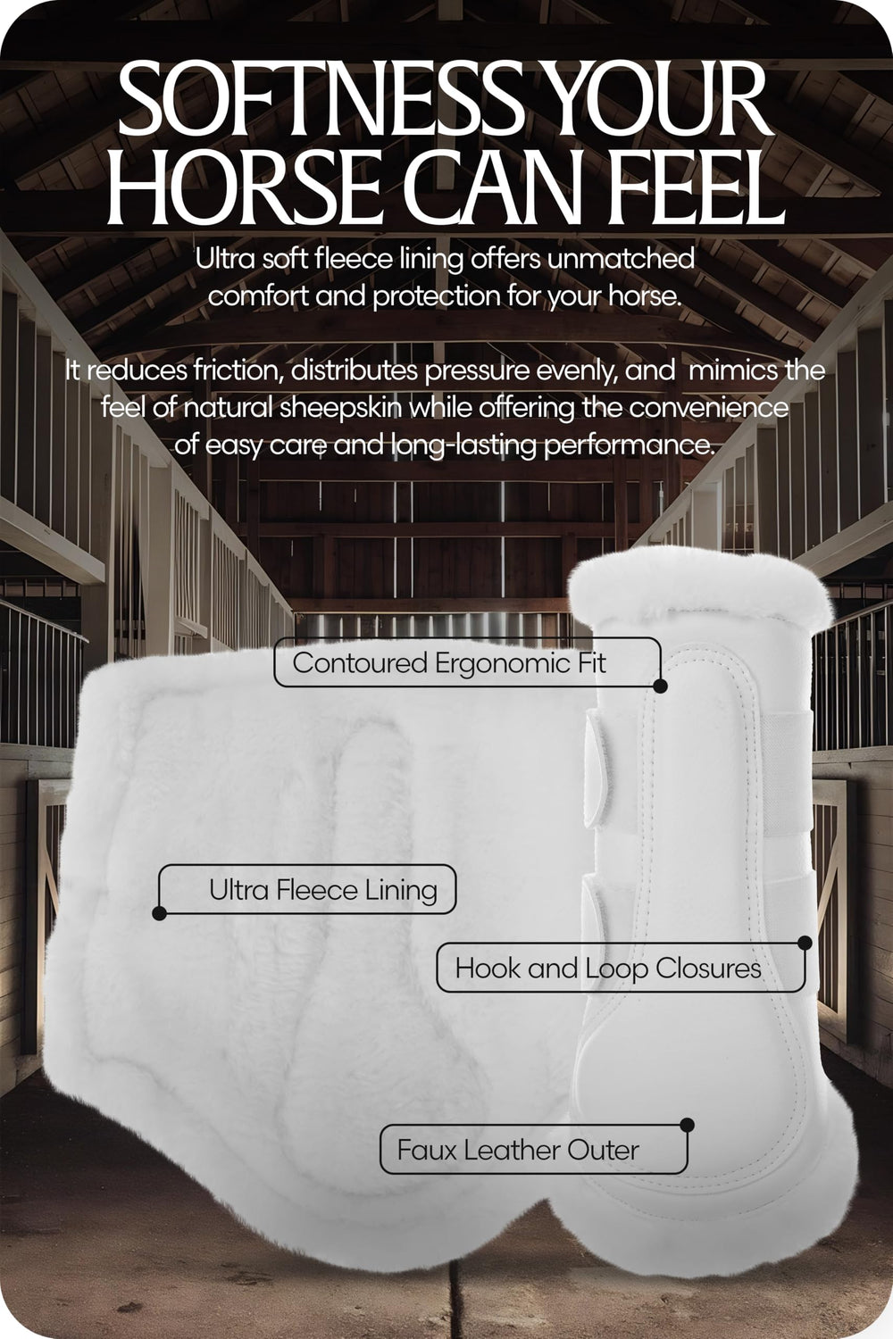 Equinavia Vali Ultra Fleece: amortiguación acolchada para impactos suaves.