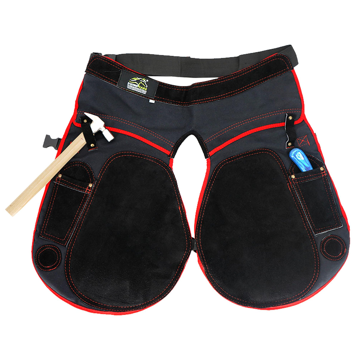 Delantal Equine Care en cuero suede para herrador, protección diaria