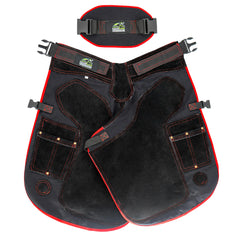 Equine Care delantal herrador con cuero de vaca para protección duradera