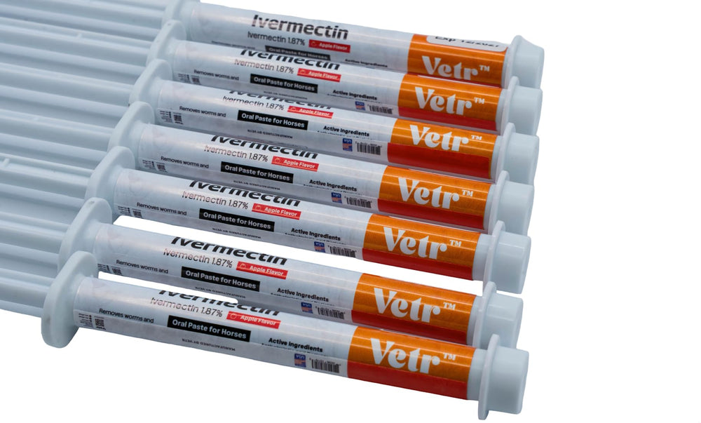 Equine Prime Ivermectina, paquete de 7 unidades, solución lista para granja.