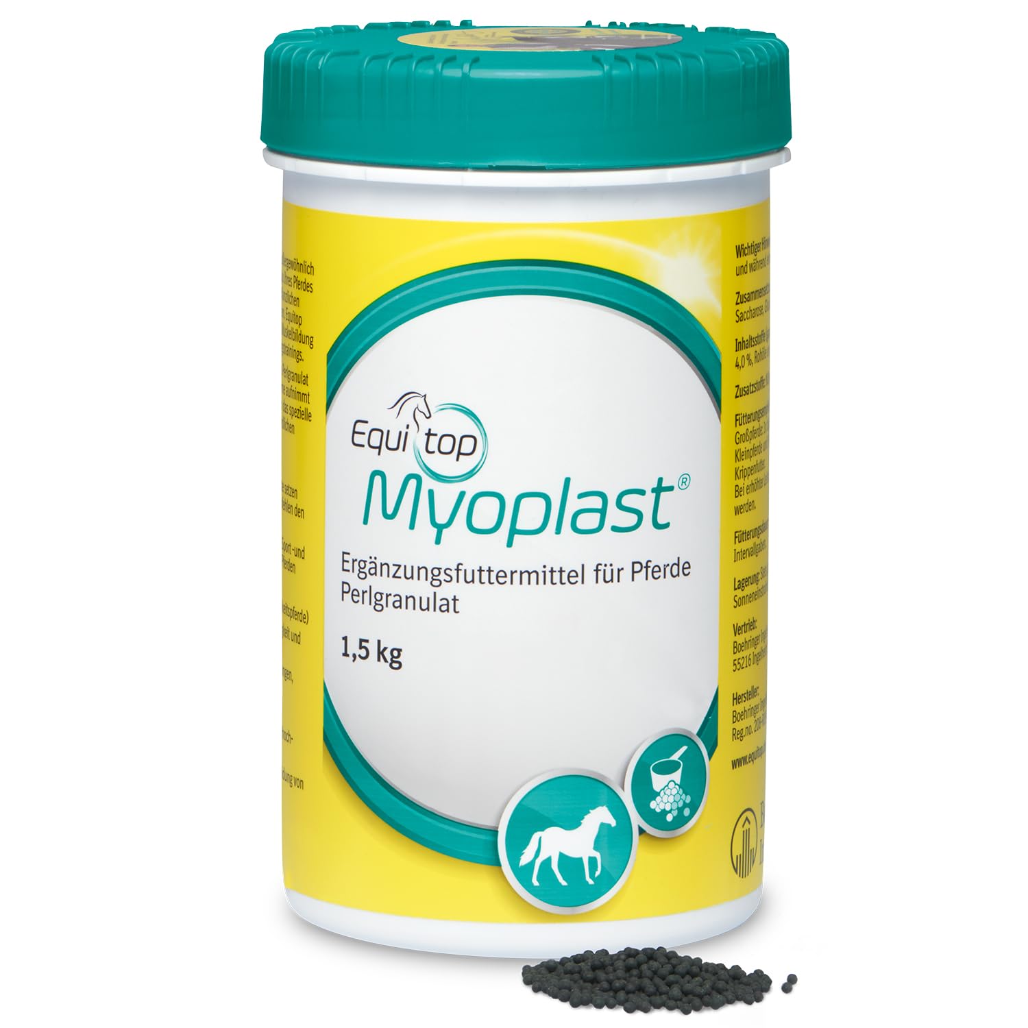 Equitop Myoplast: apoyo muscular magro para caballos activos.