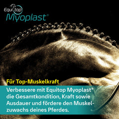 Equitop Myoplast: verter la dosis en la copa para mezcla homogénea.