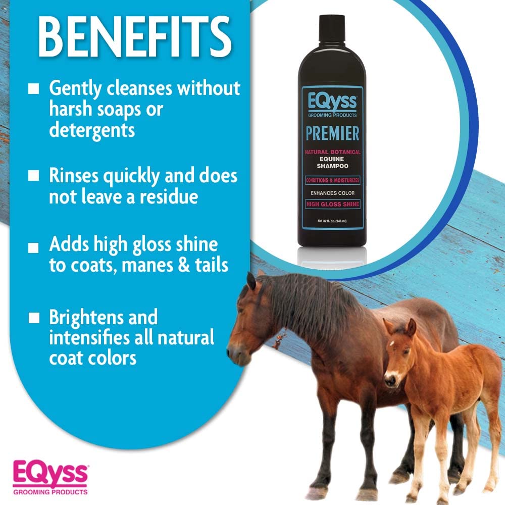 Eqyss Premier Champu Equino cuida crin y cola con brillo