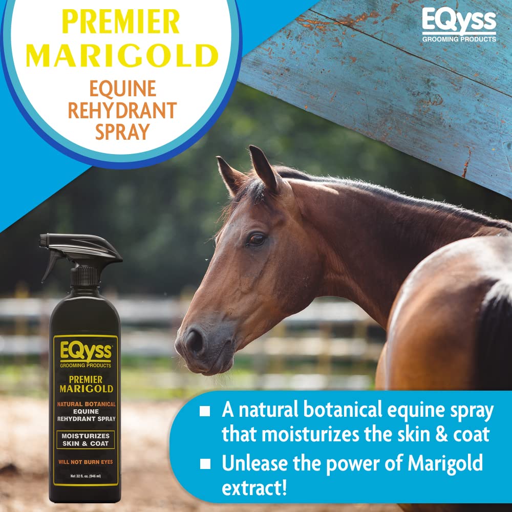 Eqyss Premier Marigold: aplicación suave en crin y cola para desenredar.