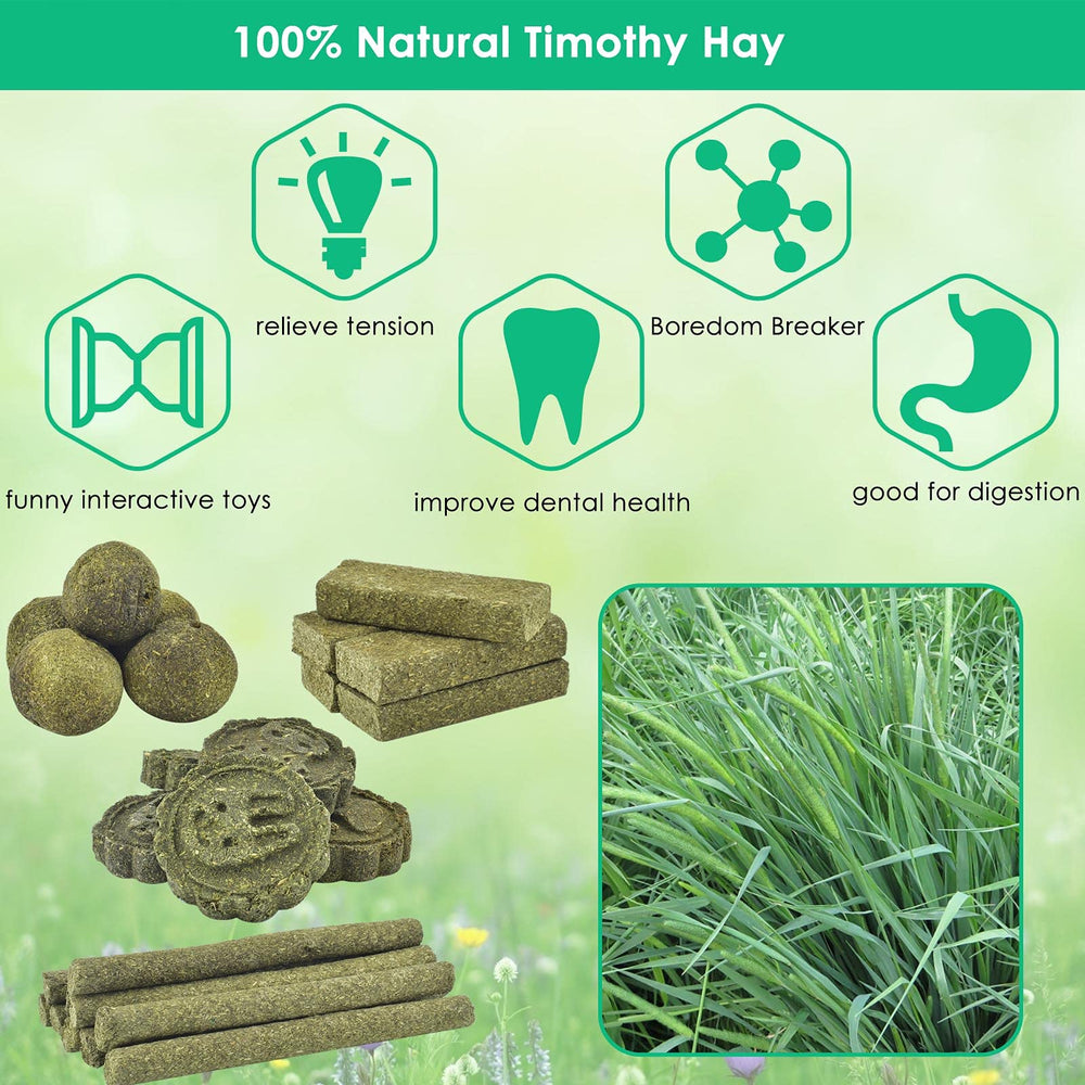 ERKOON tratamientos de heno Timothy para animales pequeños