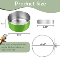 Esmorah: abrazaderas para jaula de aves en acero inoxidable, instalación rápida