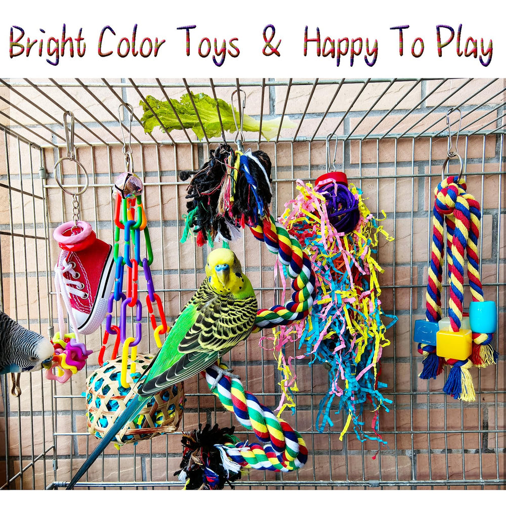 ESRISE juguetes para aves colores brillantes que atraen la atención.