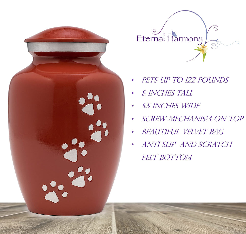 Acabado elegante de Eternal Harmony en rojo, ideal para conmemorar