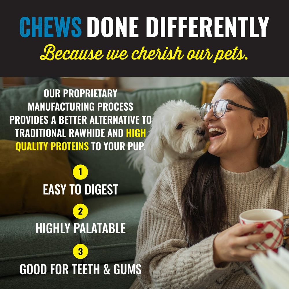 etta says! masticables crujientes de ciervo 4.5 para perros, digestión suave