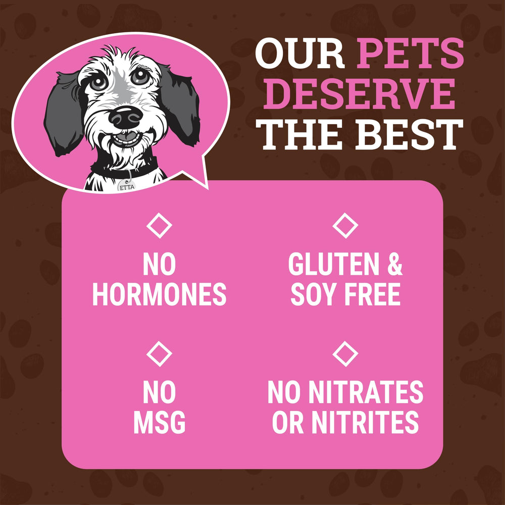 etta says! Yumm Sticks grado humano, proceso de calidad para tu compañero canino.