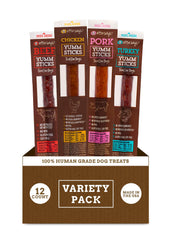 etta says! Yumm Sticks – paquete de variedades para perros, snack sabroso