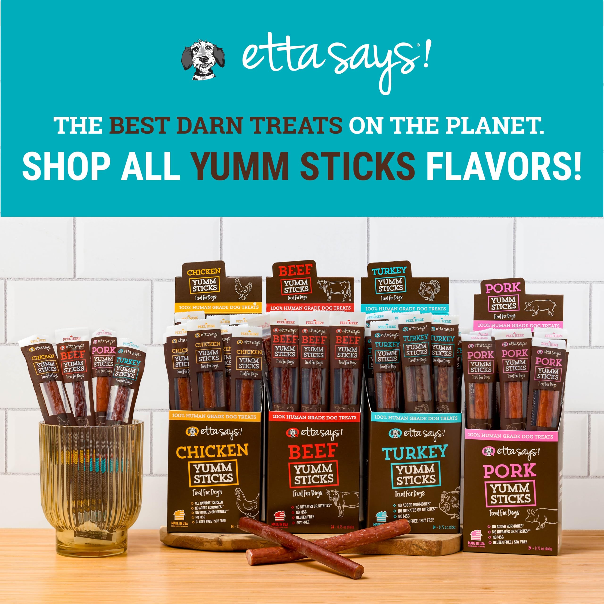 etta says! Yumm Sticks: alto contenido proteico para dietas balanceadas