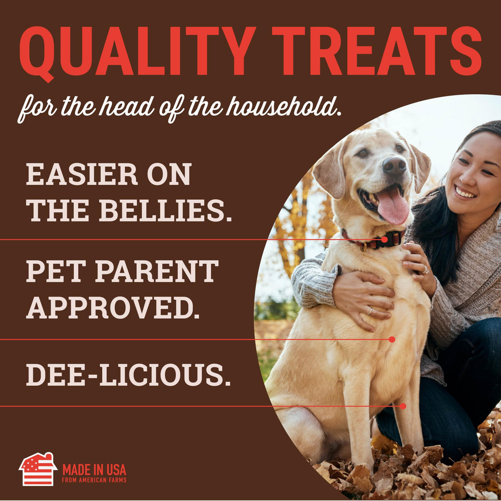 etta says! Yumm Sticks: sin conservantes artificiales para una golosina natural.