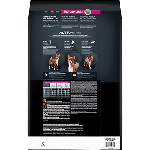 Bolsa de 4.5 libras de Eukanuba Small Bites lista para alimentar.</p>