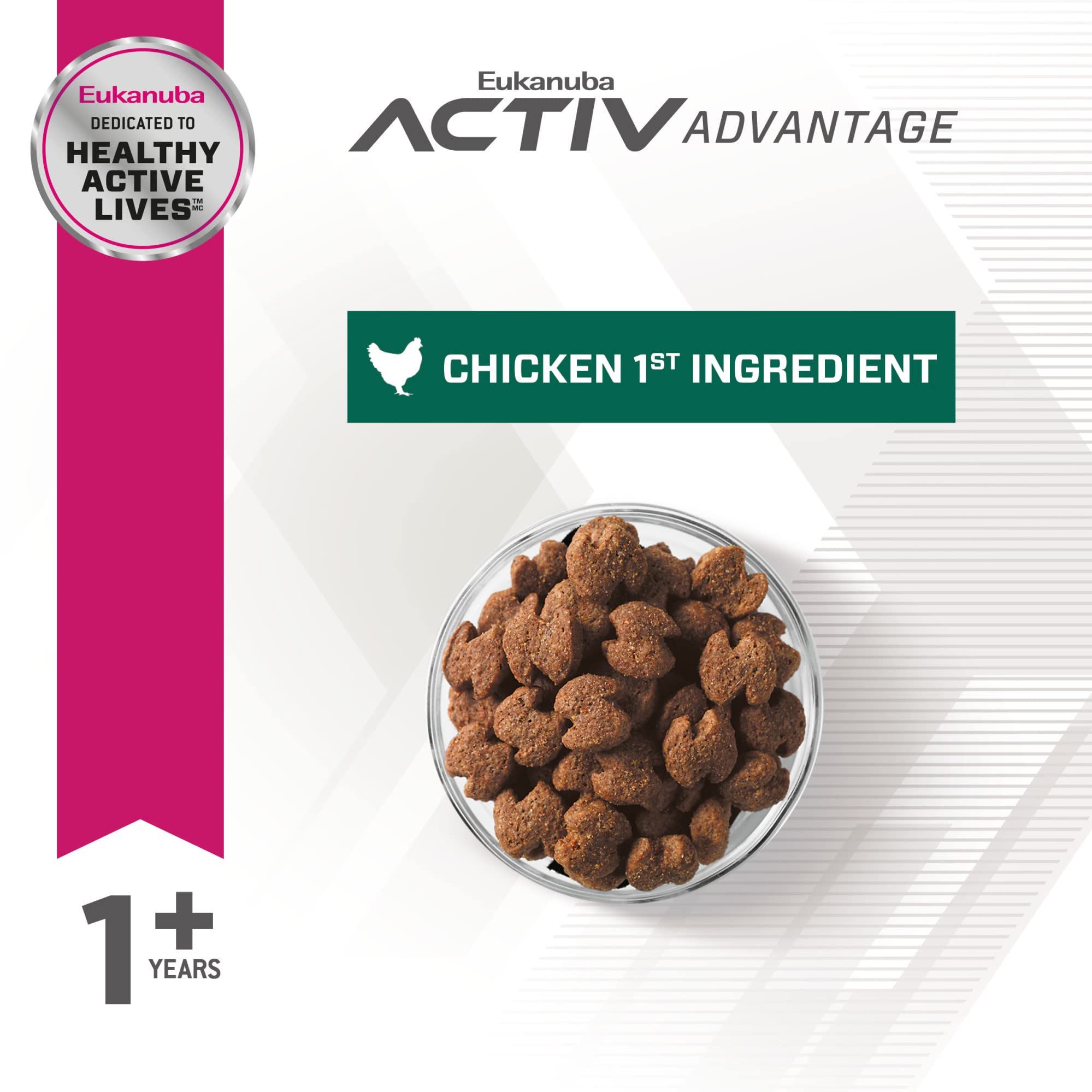 Eukanuba Fit Body Control, primer ingrediente pollo para energía diaria.